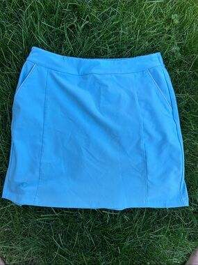 Sky Blue Women’s Mini Skirt – Clean A-Line Design